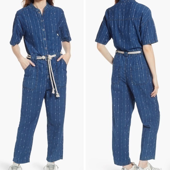 NWT Adriano Goldschmied AG Emery Denim Jumpsuit M - Picture 1 of 12